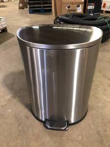 lot 11 image: StyleWell 8 Gal. Stainless Steel Round Step-On Trash Can Customer Returns See Pictures