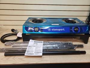 lot 17 image: Stansport Gourmet Propane Cook Stove with Stand