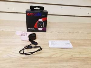 lot 34 image: Amazfit GTS 4 mini compact and powerful health smart watch