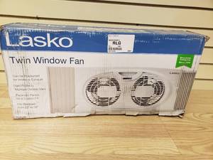 lot 43 image: Lasko Twin Window Fan - Box never opened