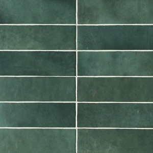 lot 510 image: Bedrosians Cloe Rectangle Glossy Green 2 in. x 8 in. Ceramic Wall Tile (276 sq. ft)