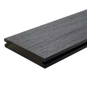 lot 532 image: NewTechWood UltraShield Naturale Magellan 1 in. x 6 in. x 8 ft. Westminster Gray Solid with Groove Composite Decking Board 180 square feet