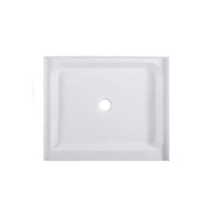 lot 558 image: Swiss Madison Voltaire 42 in. x 36 in. Acrylic Single-Threshold Center Drain Shower Base in White