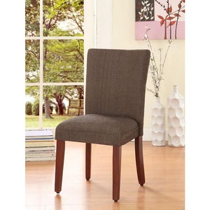 lot 576 image: Parsons Brown Textured Solid Woven Upholstered Dining Chair