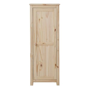 lot 578 image: StyleWell Unfinished Natural Pine Wood Accent Cabinet (48 in. H x 18 in. W x 15 in. D)