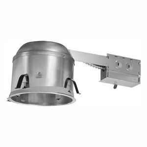 lot 627 image: (2) HALO H27 6 in. Aluminum Recessed Lighting Housing for Remodel Shallow Ceiling Insulation Contact Air-Tite (6-Pack)