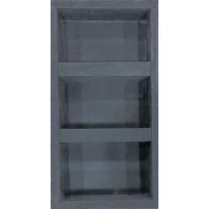 lot 629 image: Everbilt Watershield Shower System 13.25 in. x 27.25 in. x 3.5 in. Shower Niche With Two Adjustable Shelves