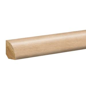 lot 652 image: (1660 pieces) Navarra 0.62 in. T x 0.75 in. W x 94.5 in. L Textured Wood Look Laminate MouldingTrim Quarter Round Molding