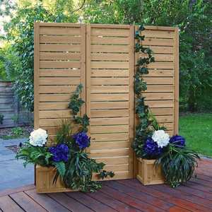 lot 680 image: Yardistry 5 x 5 Wood Privacy Screen