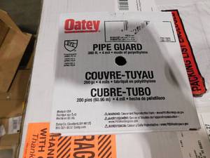 lot 632 image: lot of 6 boxes- Oatey 200 ft. Hot Water Line Pipe Guard