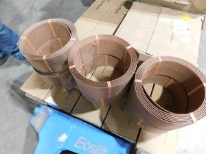 lot 634 image: 6 rolls-Vigoro 20 ft. Brown Composite Edging--no stakes