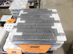 lot 665 image: (96) Sheets of Back Splash Tile Lot