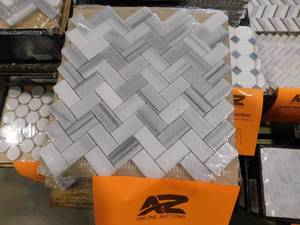 lot 668 image: (70) Sheets of Back Splash Tile Lot