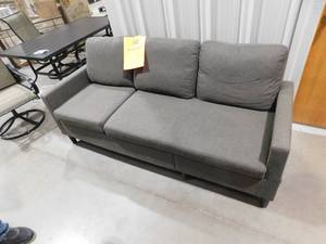 lot 688 image: 75 Gray Sofa