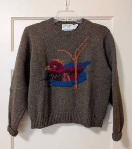 lot 112 image: Vintage Components by Susan Bristol Wool Duck Sweater