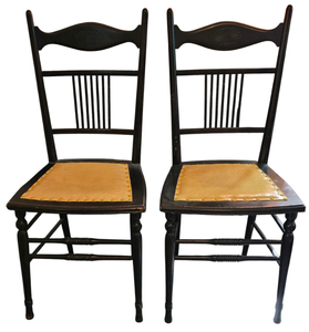 lot 75 image: Vintage Side Chair Pair