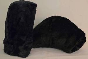 lot 96 image: Vintage Faux Fur Hood & Muff Set