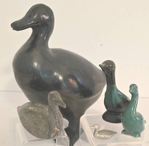 lot 153 image: Wildlife Figurines including Carvings