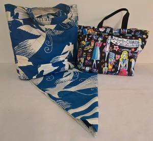 lot 191 image: New with Tags Le Sportsac Large Tote Sara Schwartz-Night Life