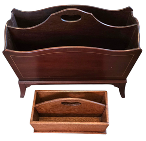 lot 375 image: Vintage Wooden Magazine & Letter Boxes