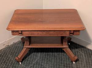 lot 18 image: Antique Eastlake Style Wood Coffee Table