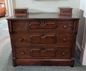 lot 41A image: Antique Walnut Dresser