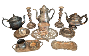 lot 180 image: Vintage Silver Plated Servingware