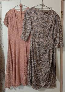 lot 165A image: Pair of Hand Made Belted Vintage Dresses