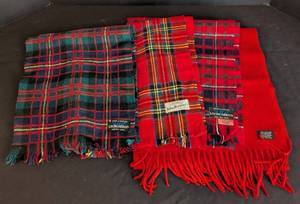 lot 168 image: Vintage Wool and Cashmere Scarves