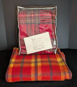 lot 170 image: Pair of Plaid Throw Blankets including Faribo