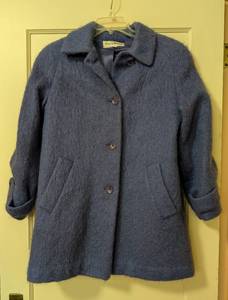 lot 216 image: Vintage Wayne Evans Blue Mohair Jacket