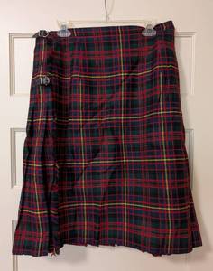 lot 225 image: Vintage Tartan Wool Kilt