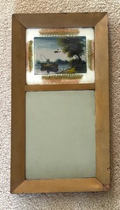lot 262 image: Vintage Trumeau Mirror