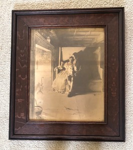 lot 268 image: Hanging with the Crane 1800s Print by WL Taylor