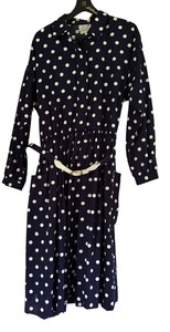 lot 346 image: Serbin Vintage Blue with White Polka Dot Dress Designed by Marianne Dress