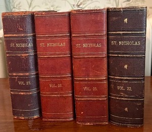 lot 359 image: Wonderful Variety of Vintage St. Nicholas Hardcover Books