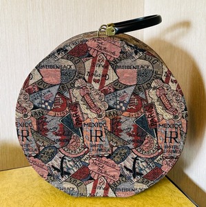 lot 292 image: Vintage Round Carry On with International Print