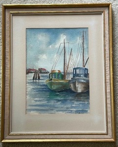 lot 295 image: Original Watercolor,  Framed