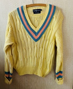 lot 301A image: Vintage Ralph Lauren V-Neck Sweater