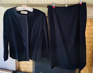 lot 303 image: Two Piece Vintage Skirt and Button Up Sweater from Daytons Oval Room