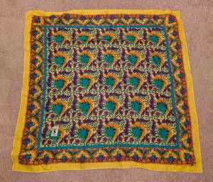lot 244 image: Beautiful Vintage Yves Saint Laurent Floral Scarf