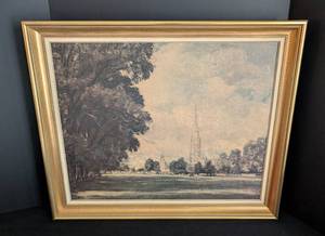 lot 353 image: Framed Salisbury Cathedral Print by John Constable