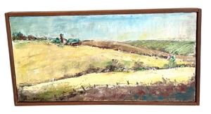 lot 178 image: Small Framed Original Oil on Canvas Scenic Painting