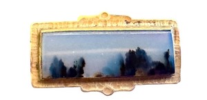 lot 14B image: Antique Moss Agate Brooch