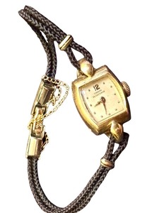 lot 18B image: Vintage 14k Gold Girard Perregaux Ladies Watch