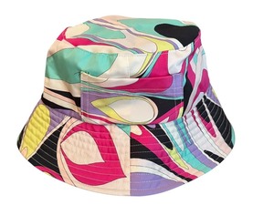 lot 398 image: Emilio Pucci Bucket Hat with Colorful Abstract Pattern
