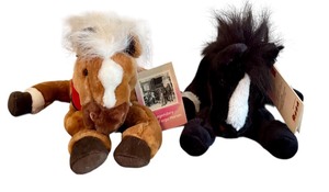 lot 421 image: Set of 2 Wells Fargo Legendary Horses Plush Toys