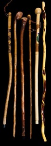 lot 437 image: Variety of Vintage Walking Sticks  Canes