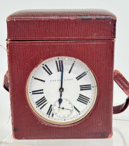 lot 57J image: Vintage Goliath Pocket Watch with Leather Travel Case