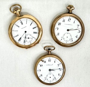 lot 14J image: Three Vintage Pocket Watches